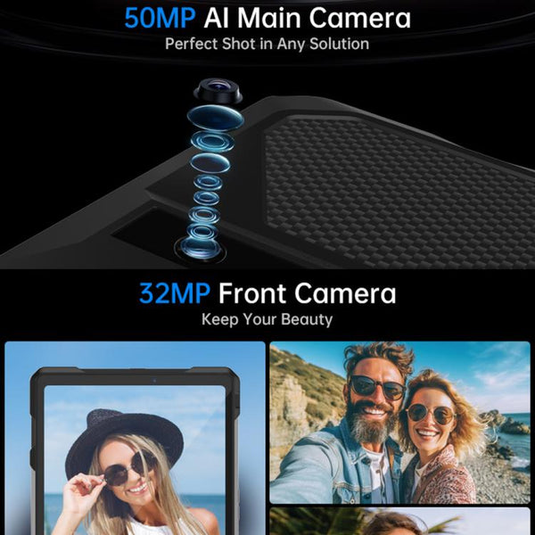 Unihertz 8849 Tank Pad E Rugged Tablet PC & Projector, 12GB+512GB, 10.95 inch Android 14 MT6789 Octa Core 4G Network, EU Plug