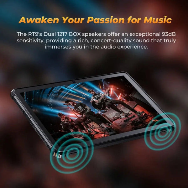 OUKITEL RT9 4G Network IP68/IP69K Rugged Tablet, 6GB+256GB, 11 inch Android 14 Unisoc T606 Octa-Core Support Dual SIM, EU Plug