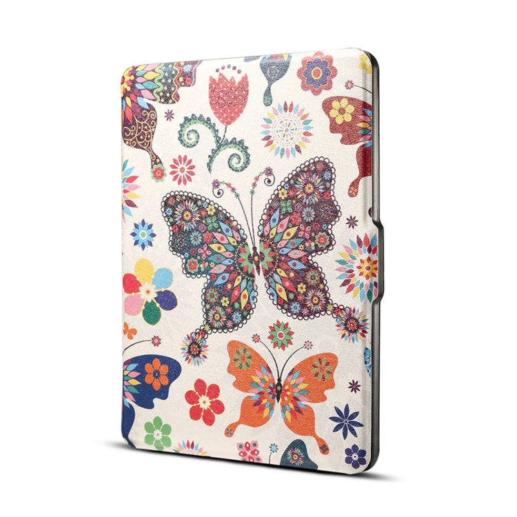 Printed Horizontal Flip PU Leather Protective Case for Amazon Kindle Paperwhite 1 & 2 & 3 with Sleep / Wake-up