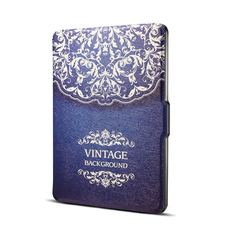 Printed Horizontal Flip PU Leather Protective Case for Amazon Kindle Paperwhite 1 & 2 & 3 with Sleep / Wake-up