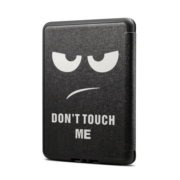 Black Eye Pattern Horizontal Flip PU + TPU Leather Protective Case for Amazon Kindle Paperwhite 4 (2018), with Sleep & Wake-up Function