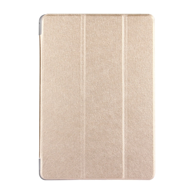 For Huawei  MediaPad T3 10 9.6 inch Silk Texture Horizontal Flip Leather Case with 3-folding Holder