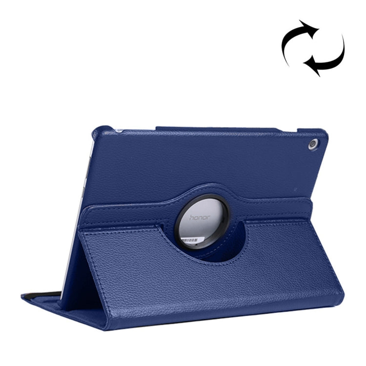 Litchi Texture Horizontal Flip 360 Degrees Rotation Leather Case for Huawei MediaPad T5 10.1, with Holder