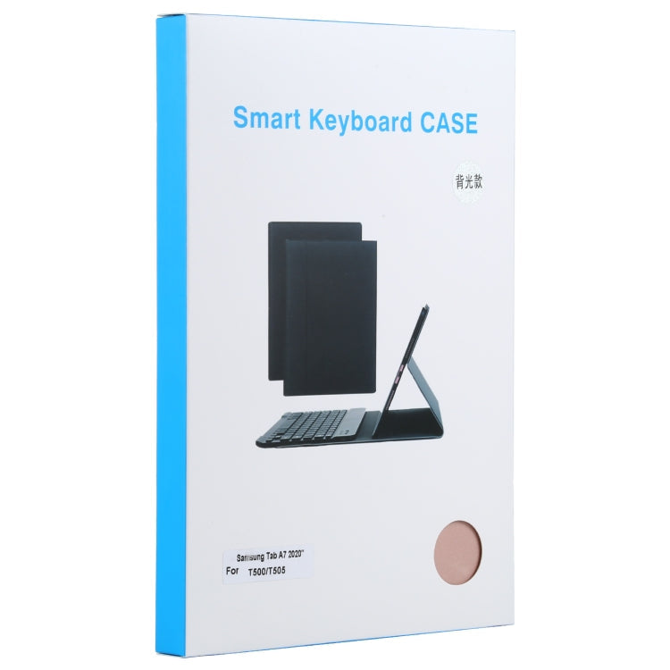 A500S Detachable Bluetooth Backlight Keyboard Ultrathin Horizontal Flip Leather Tablet Case with Holder for Samsung Galaxy Tab A7 10.4 (2020) T500 / T505