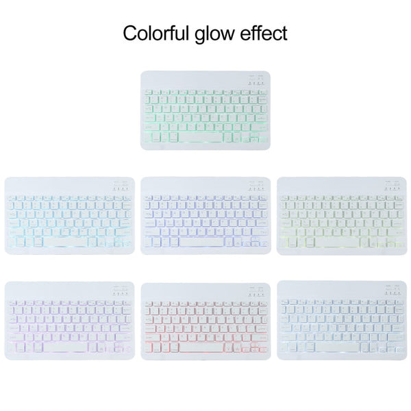 A500S Detachable Bluetooth Backlight Keyboard Ultrathin Horizontal Flip Leather Tablet Case with Holder for Samsung Galaxy Tab A7 10.4 (2020) T500 / T505