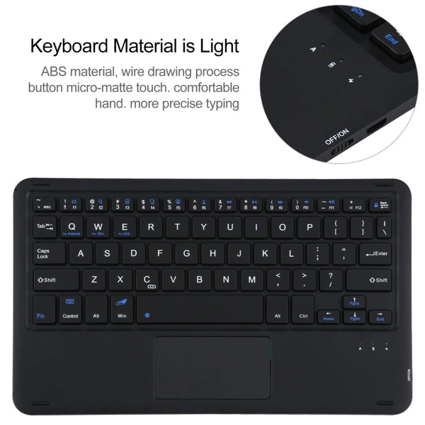 A500-A Detachable Bluetooth Keyboard Ultrathin Horizontal Flip Leather Tablet Case with Touchpad & Holder for Samsung Galaxy Tab A7 10.4 (2020) T500 / T505