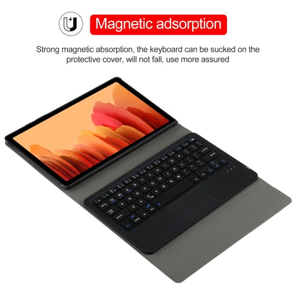 A500-A Detachable Bluetooth Keyboard Ultrathin Horizontal Flip Leather Tablet Case with Touchpad & Holder for Samsung Galaxy Tab A7 10.4 (2020) T500 / T505