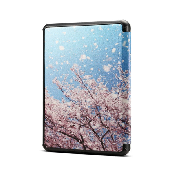 Cherry Pattern Horizontal Flip PU Leather Protective Case for Amazon Kindle 2019, with Sleep & Wake-up Funtion
