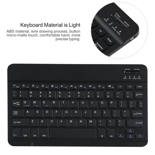 AM12 2 in 1 Removable Bluetooth Keyboard + Protective Leather Tablet Case with Holder for Lenovo Tab P11 (Tab-J606F)