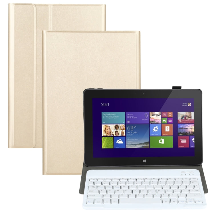 AM12 2 in 1 Removable Bluetooth Keyboard + Protective Leather Tablet Case with Holder for Lenovo Tab P11 (Tab-J606F)