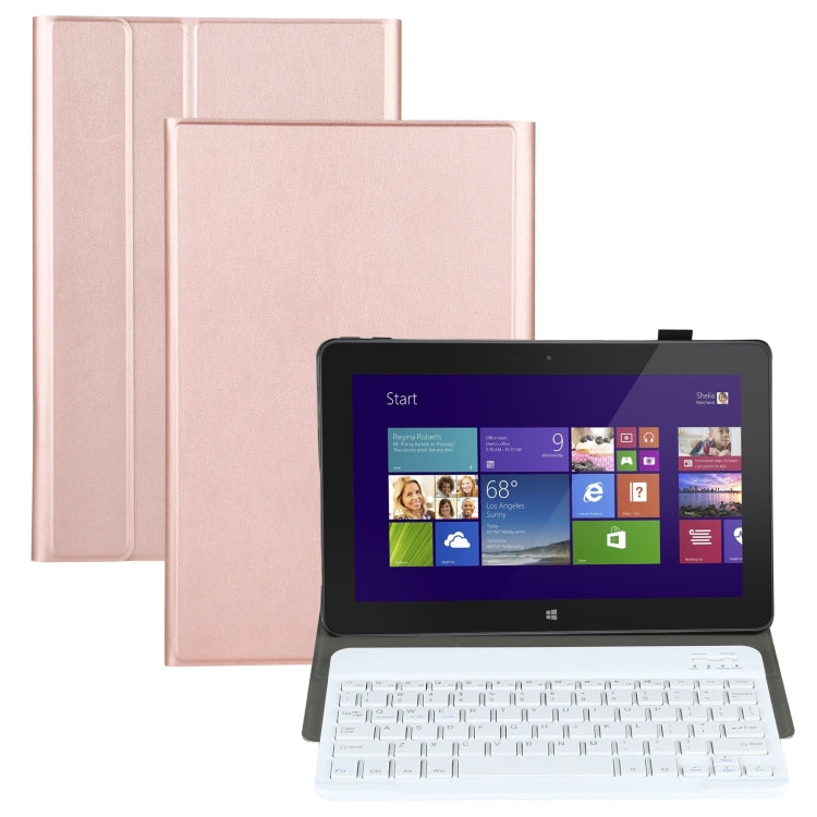 AM12 2 in 1 Removable Bluetooth Keyboard + Protective Leather Tablet Case with Holder for Lenovo Tab P11 (Tab-J606F)