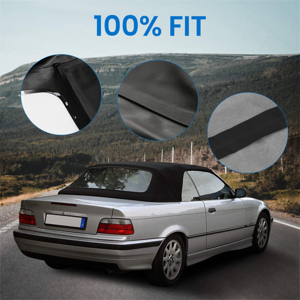 MaXpeedingRods Convertible Cabrio Soft Top Roof with Plastic Rear Window for BMW 3-Series E36 318i 323i 325i 328i M3 Evolution