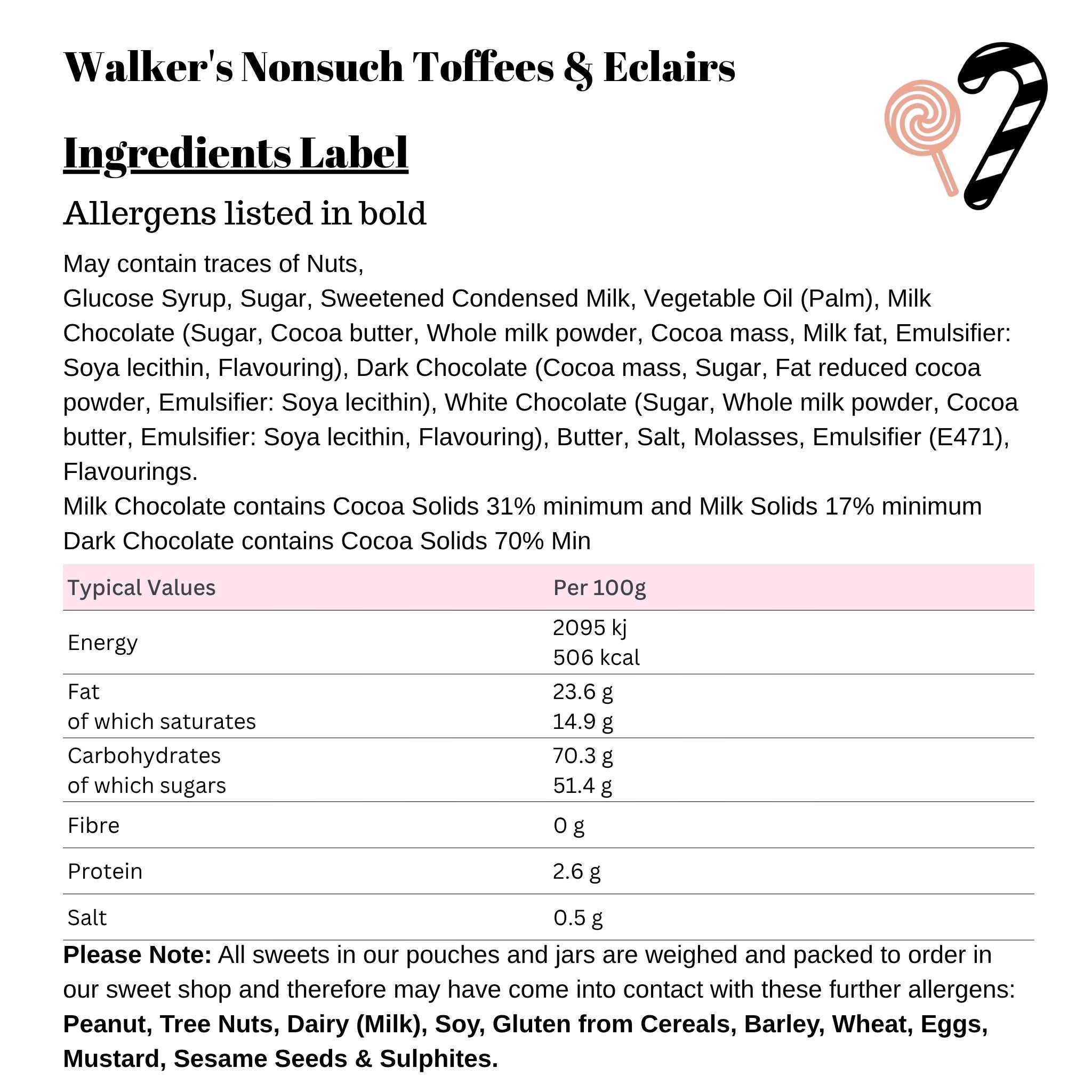 Walker's Nonsuch Toffees & Eclairs