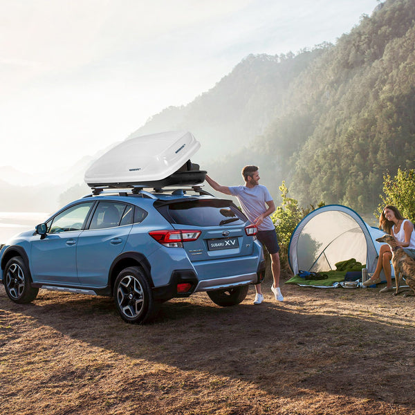 CW White ABS 400L Car Rooftop Cargo Box with Security Keys and Dual Side Opening 157 x 76 x 39cm / 75kg capacity