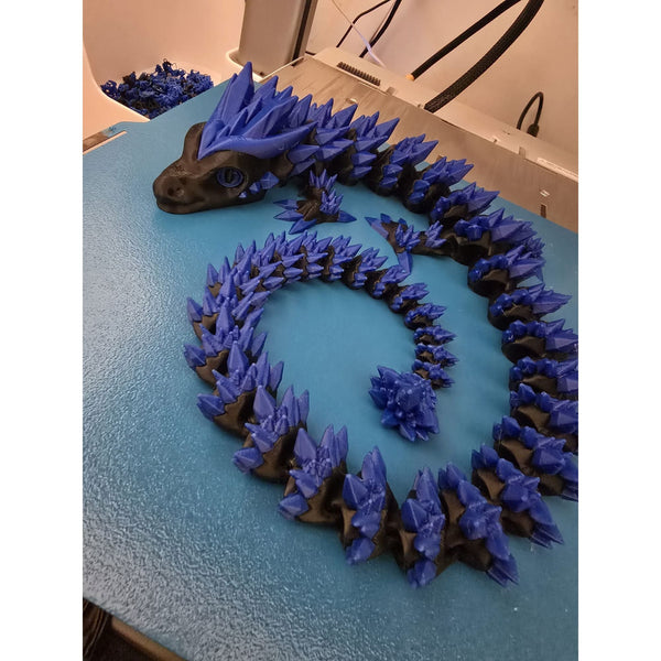 Articulated Dragon – Blue & Black Crystal Edition