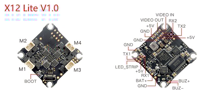 Happymodel X12 Lite ELRS 4in1 AIO Flight Controller