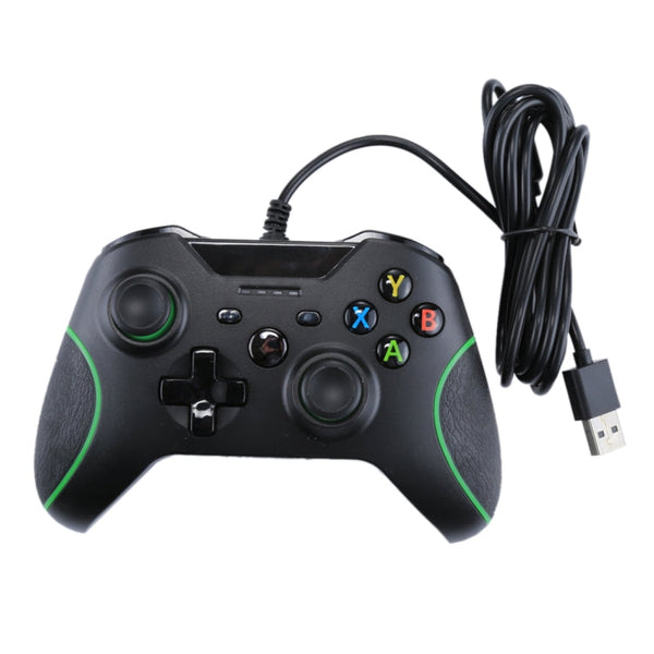 Wired USB Game Controller Gamepad for XBOX ONE Console / PC / Laptop, Cable Length: About 2.1m, HSY-008 (Black), HSY-008