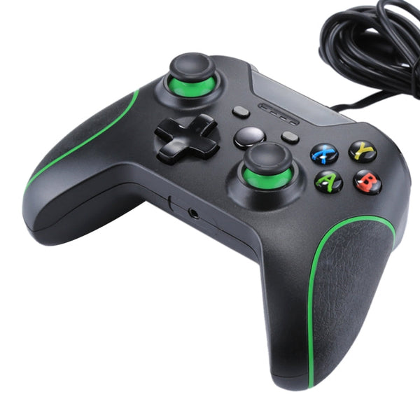 Wired USB Game Controller Gamepad for XBOX ONE Console / PC / Laptop, Cable Length: About 2.1m, HSY-008 (Black), HSY-008