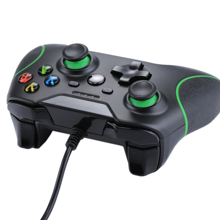 Wired USB Game Controller Gamepad for XBOX ONE Console / PC / Laptop, Cable Length: About 2.1m, HSY-008 (Black), HSY-008