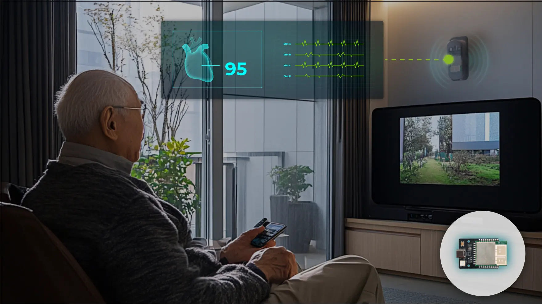 XIAO 60GHz mm Wave Human Breathing and Heartbeat Sensor