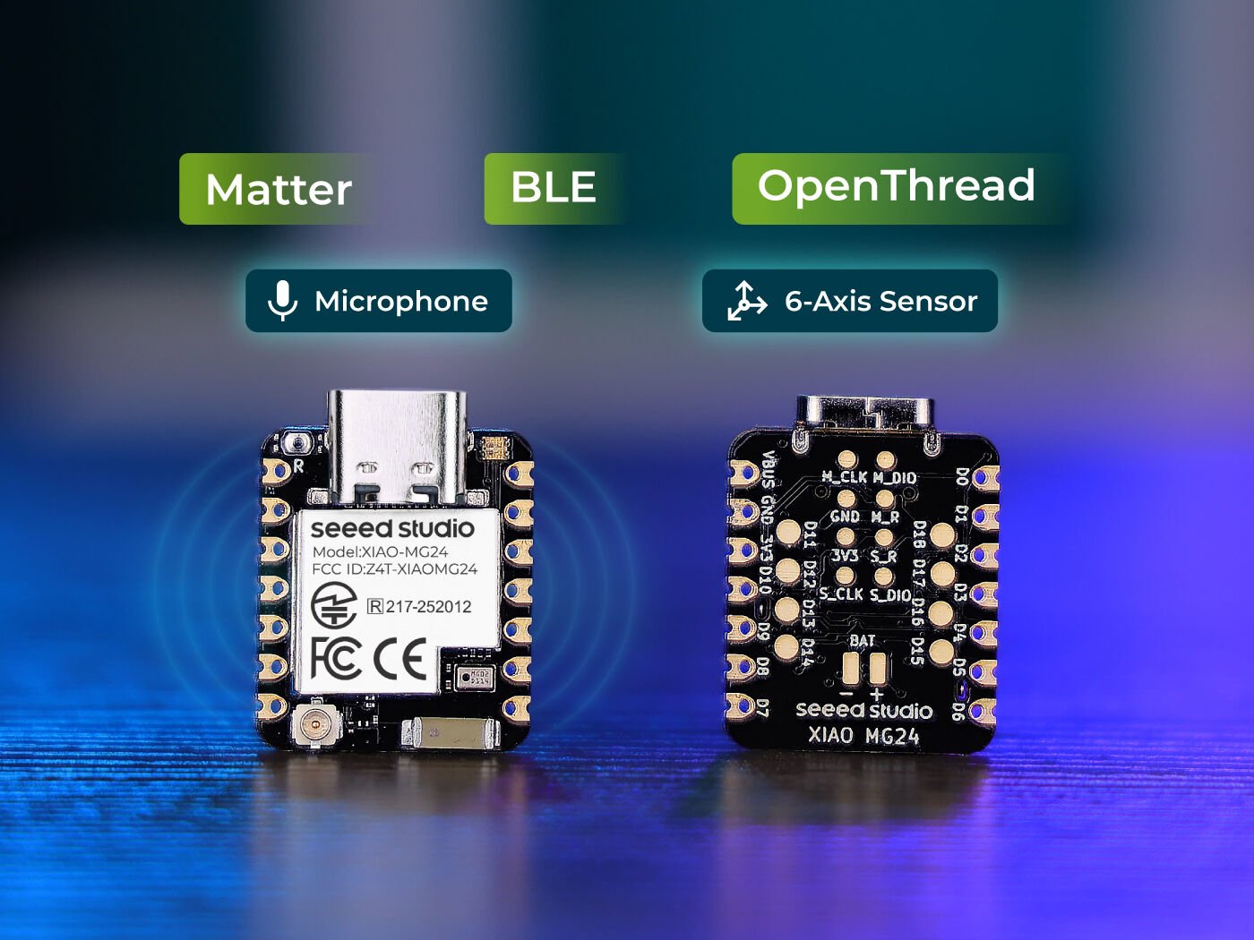 XIAO MG24 Sense Ultra-low-power Wireless Development Board