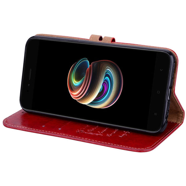 For Xiaomi  Mi A1 & 5X Business Style Oil Wax Texture Horizontal Flip Leather Case with Holder & Card Slots & Wallet & Lanyard