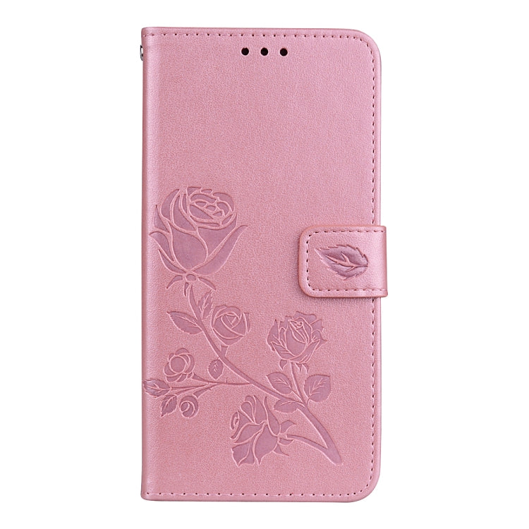 For Xiaomi Redmi 5 Plus Rose Embossed Horizontal Flip Environmental PU Leather Case with Holder & Card Slots & Wallet