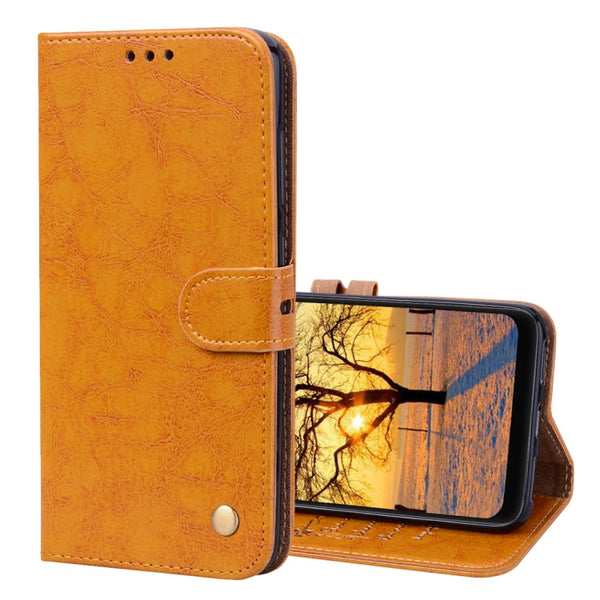 Business Style Oil Wax Texture Horizontal Flip Leather Case for Xiaomi Pocophone F1 , with Holder & Card Slots & Wallet