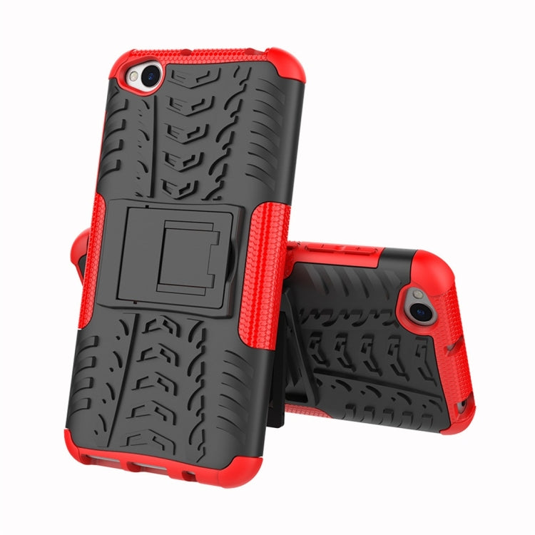 Tire Texture TPU+PC Shockproof Protective Case for Xiaomi Redmi Go, with Holder