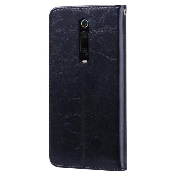 Business Style Oil Wax Texture Horizontal Flip Leather Case for Xiaomi Redmi K20 / K20 Pro, with Holder & Card Slots & Wallet