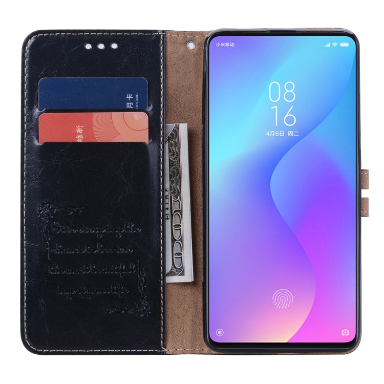Business Style Oil Wax Texture Horizontal Flip Leather Case for Xiaomi Redmi K20 / K20 Pro, with Holder & Card Slots & Wallet