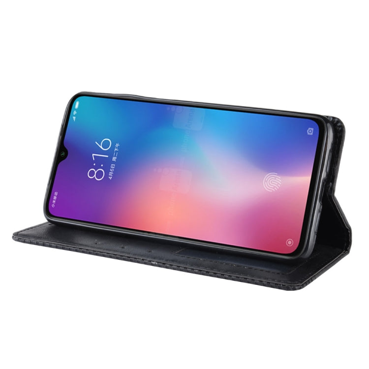 Magnetic Buckle Retro Texture Horizontal Flip Leather Case for Xiaomi Mi 9, with Holder & Card Slots & Wallet, For Xiaomi Mi 9