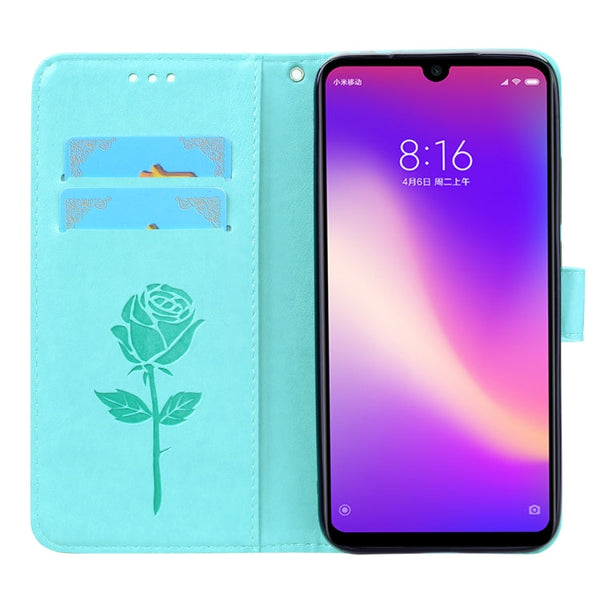 Rose Embossed Horizontal Flip PU Leather Case for Xiaomi Redmi 7, with Holder & Card Slots & Wallet