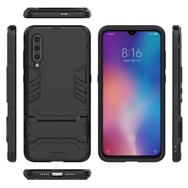 Shockproof PC + TPU Case for Xiaomi Mi 9, with Holder, Xiaomi Mi 9