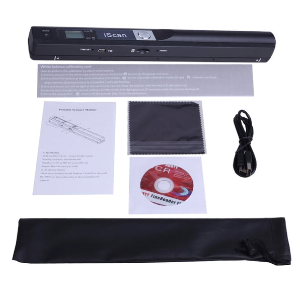 iScan01 Mobile Document Handheld Scanner with LED Display, A4 Contact Image Sensor