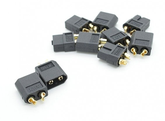 XT60 Connectors Yellow/Black (Pack of 10)