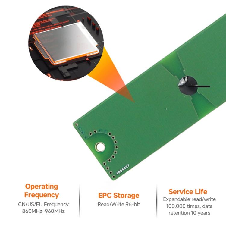 4-Channel UHF RFID Reader Writer, MODBUS Passive Temperature Sensor Reader for Electric Power Monitoring