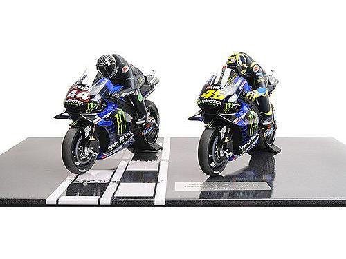 Yamaha YZR-M1 Valencia Test 2019 Hamilton/Rossi - Set 2 Bikes 1:12 Scale Minichamps Diecast Model