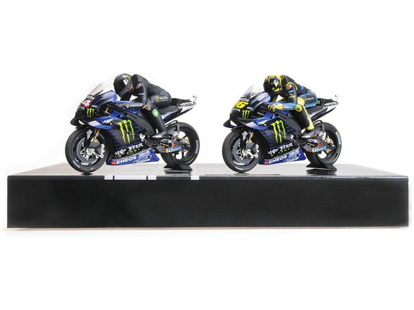 Yamaha YZR-M1 Valencia Test 2019 Hamilton/Rossi - Set 2 Bikes 1:12 Scale Minichamps Diecast Model