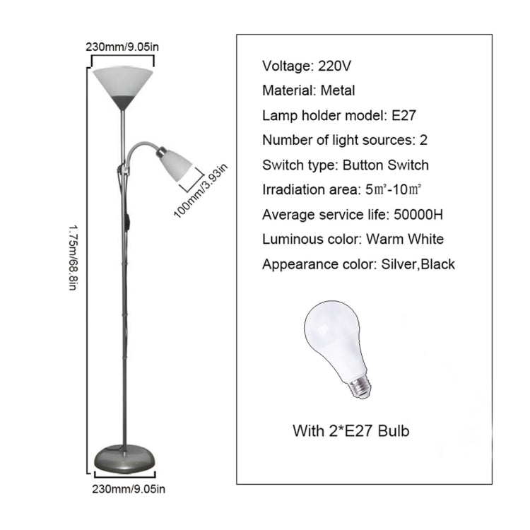 Folding Wrought Iron Floor Lamp