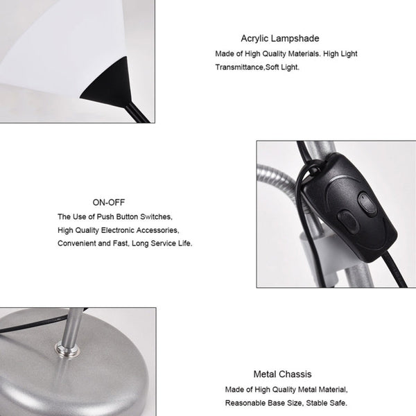 Folding Wrought Iron Floor Lamp