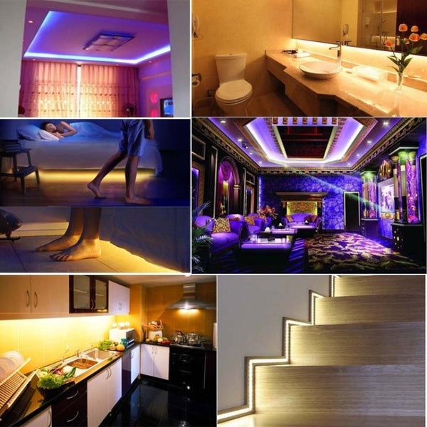4 PCS RGB LED Strip 20M 2835 LED Light Lamps Waterproof SMD RGB Lights LED Ribbon