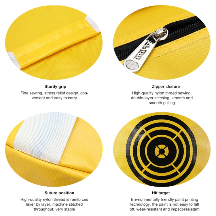 PGM Multi-Function Golf Power Impact Waterproof Practice Training Smash Hit Strike Bag Trainer Exercise Package, Size: 26 x 44cm, HL002 Black, HL002 Yellow