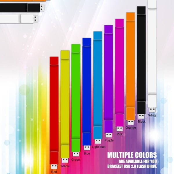 MicroDrive 32GB USB 2.0 Fashion Bracelet Wristband U Disk, 32GB