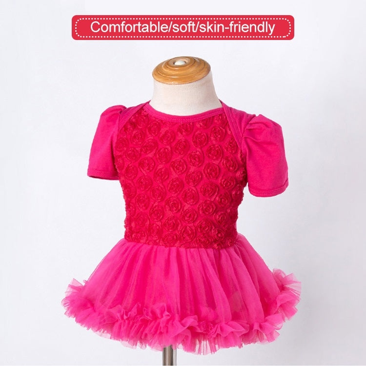 Compound Rose Dress Two-piece Baby Romper Tutu Skirt