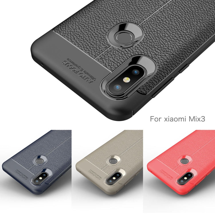 Litchi Texture TPU Shockproof Case For Xiaomi Mix 3