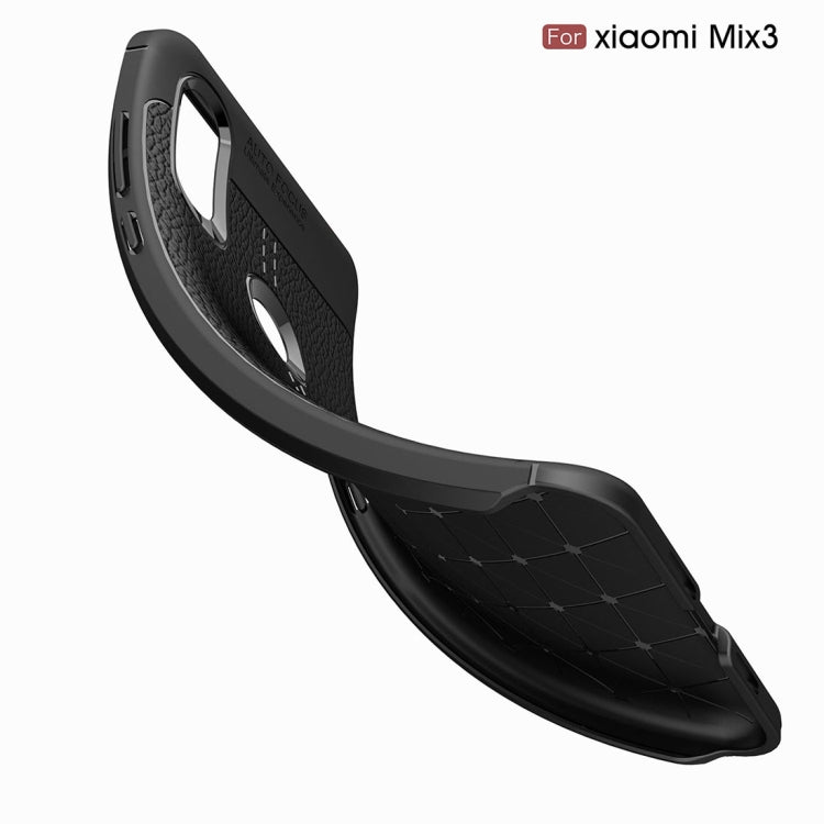 Litchi Texture TPU Shockproof Case For Xiaomi Mix 3