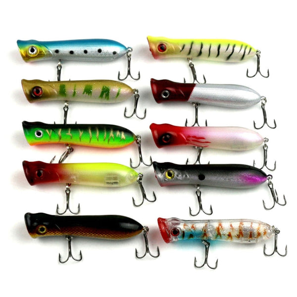 HENGJIA PO032 8cm/12g Simulation Hard Baits Fishing Lures with Hooks Tackle Baits Fit Saltwater and Freshwater