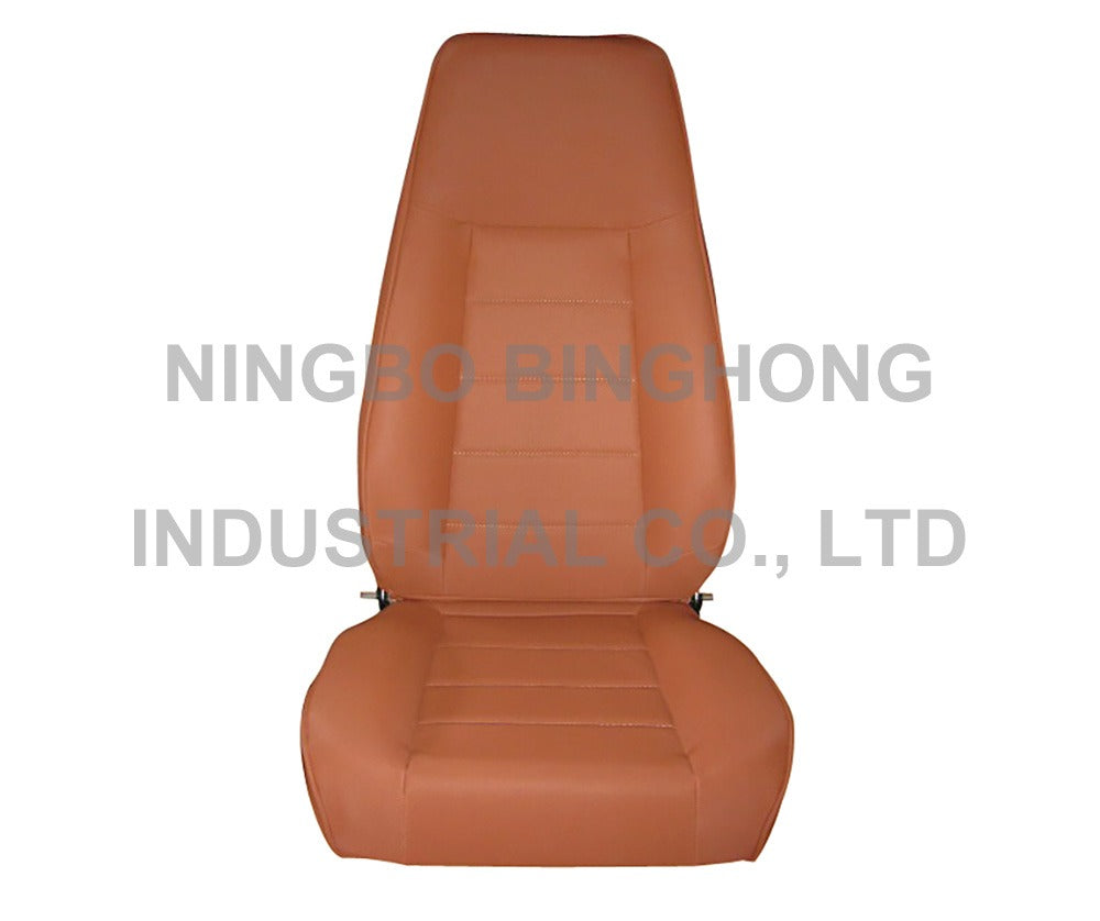 BINGHONG SINGLE / INDIVIDUAL (x1) Jeep Wrangler Universal Bucket Seat JSXL-05 Black / Brown / Tan Synthetic Leather