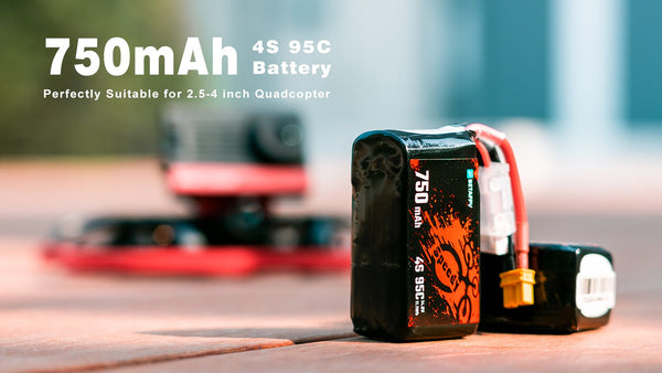 BetaFPV 750mAh 4S 95C Lipo Battery (2PCS)